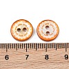 Wavy Edge Spray Painted Natural White Shell Buttons SH-CBA1576-01A-2