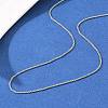1MM Brass Box Chain Adjustable Slider Necklaces KK-H533-10B-P-1