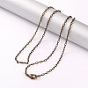 Brass Cable Chain Necklaces NJEW-JN01537-04-1