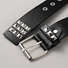 Square Rivets PU Leather Chain Belts for Jeans AJEW-WH20096-88A-2