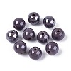 Electroplate Round Glass Beads Strands EGLA-T029-07B-1