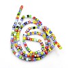 Handmade Millefiori Glass Bead Strands LAMP-J032-4x4mm-M-2