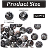 50Pcs Natural Fluorescent Syenite Rock(Glow under UV Light) Beads G-PA0002-37-2