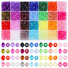 2380Pcs 28 Colors Transparent Acrylic Beads TACR-PA0001-34B-1