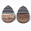 Resin & Walnut Wood Pendants X-RESI-T035-12-2