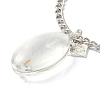 Dandelion Seed Wish Necklace for Teen Girl Women Gift NJEW-Z014-05P-3