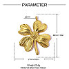 304 Stainless Steel Pendants STAS-OY015-44G-2