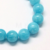 Natural Dyed Yellow Jade Gemstone Bead Strands G-R271-10mm-Y05-2