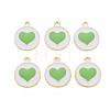 Alloy Enamel Pendants PALLOY-S181-039A-NR-1