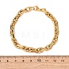 304 Stainless Steel Cable Chain Bracelets for Women Men BJEW-F529-04G-5