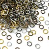 1200Pcs 6 Colors Iron Brass Open Jump Ring IFIN-YW0003-04-2