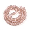 Luminous Handmade Gold Foil Glass Beads Strands FOIL-N029-02A-09-3