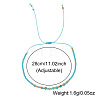 Natural Amazonite Beads Braided Bead Bracelets KZ2587-3-4