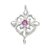 Brass Rhinestone Pendants RB-CBAA948-01P-1