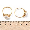 Natural Cultured Freshwater Pearl Finger Rings for Women RJEW-JR01029-4