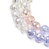 Electroplate Glass Beads Strands EGLA-D300-06-6mm-03-3