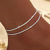 Alloy Chain Anklets for Women WGC4CD6-09-1