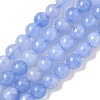 Dyed Natural Malaysia Jade Beads Strands G-G021-02A-07-2