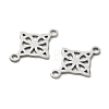 304 Stainless Steel Viking Knot Connector Charms STAS-G361-03P-2