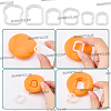 6Pcs 2 Styles Plastic Soft Clay Mold TOOL-SC0001-89-6