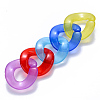 Imitation Jelly Acrylic Linking Rings OACR-S036-004B-E-3
