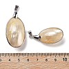 Electroplate Natural Shell Big Pendants KK-F882-05P-3