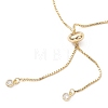 Adjustable Brass Slider Link Bracelets BJEW-JB13037-3