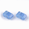 2-Hole Transparent Glass Seed Beads LS-SEED-T004-04B-01-2