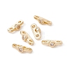 Rack Plating Brass Pave Clear Cubic Zirconia Connector Charms LS-KK-G433-04LG-3