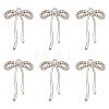 15Pcs Alloy Micro Pave Cubic Zirconia Pendants FIND-ME0001-68-1