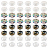 60Pcs 4 Colors Acrylic European Beads SACR-TA0001-80-2
