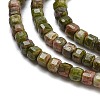 Natural Unakite Beads Strands G-H042-B25-01-4