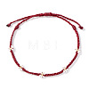 Handmade Glass Seed Bead Braided Bead Bracelets AU9604-2-1