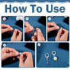 Brass Leverback Earring Findings EJEW-TAC00032-5