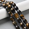 Dyed Natural Tiger Eye Beads Strands G-C135-J04-01-1