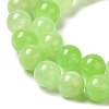 Natural Dyed White Jade Beads Strands G-M402-C03-18-3