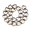 Electroplate Glass Beads Strands X-EGLA-T021-23B-2