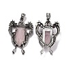 Natural Rose Quartz Faceted Big Pendants G-L524-04AS-05-2