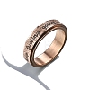 Word Keep Bucking Going Stainless Steel Rotatable Finger Ring PW-WGD6AA8-24-1