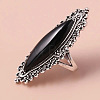 Horse Eye Alloy with Resin Finger Rings FS-WG13A66-04-3