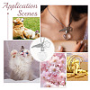 2Pcs 304 Stainless Steel Pendant Necklaces NJEW-DR00037-5