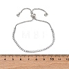 Brass Cubic Zirconia Bolo Tennis Bracelets BJEW-P232-01P-03-4