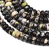 Natural Yellow Turquoise(Jasper) Beads Strands G-L647-D08-4x6mm-4