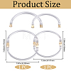 2Pcs 2 Styles Aluminum Purse Handle Frames PURS-BBC0001-11A-2