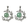 Natural Green Aventurine Pendants G-B194-01P-05-1