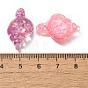 Transparent Marine Organism Resin Cabochons RESI-H035-05C-3