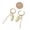 304 Stainless Steel Fish Hoop Earrings EJEW-JE06748-5