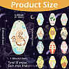 12Pcs 12 Styles Twelve Constellations Alloy Enamel Big Pendants ENAM-YW0008-20-2