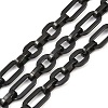 201 Stainless Steel Oval Link Chains CHS-F024-02B-EB-1