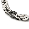 Two Tone 304 Stainless Steel Oval & Infinity Link Chain Bracelet BJEW-B078-36BP-2